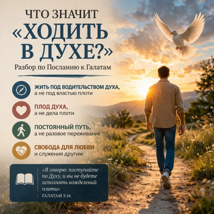 Что значит «ходить в Духе»? Разбор по Посланию к Галатам